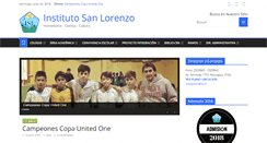 Desktop Screenshot of institutosanlorenzo.cl