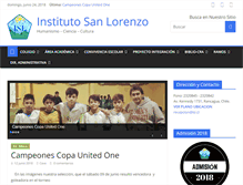 Tablet Screenshot of institutosanlorenzo.cl